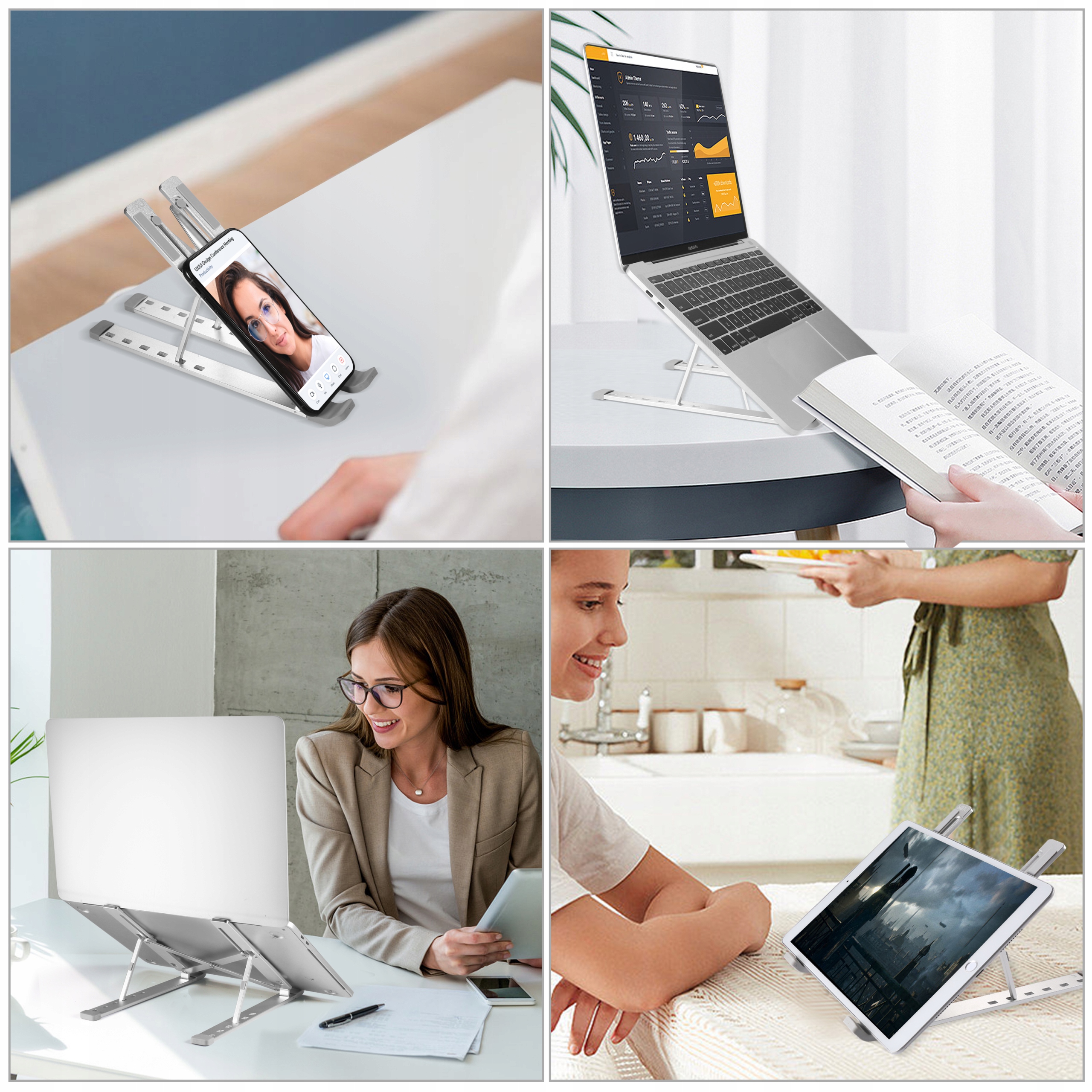 STOLIK POD LAPTOPA SKŁADANY STOJAK NA BIURKO PODSTAWKA NA TABLET REGULOWANA Marka MIRU