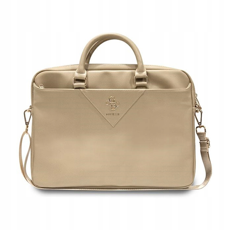 Guess Triangle 4G Computer Bag – taška na notebook 15" 16" (zlatá)