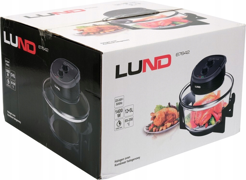 KOMBIWAR HALOGENOWY 17L, CZARNY, 9 AKCESORIÓW Model 67641