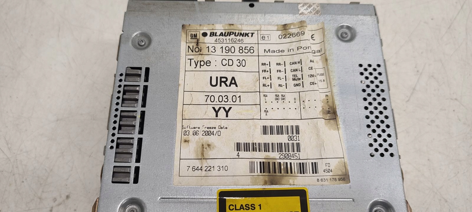 Radio display Opel Astra H HB 1,4 16V