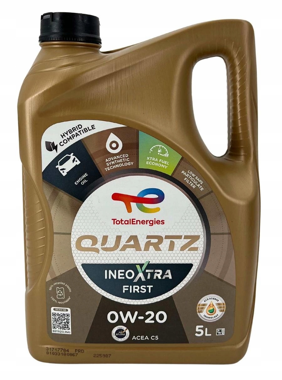 Olej silnikowy TotalEnergies Quartz Ineo Xtra First 5 l 0W-20 Psa B71 2010