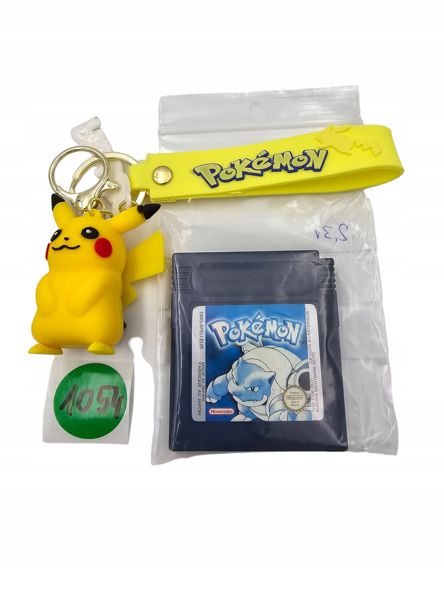 POKEMON BLUE VERSION ORYGINAŁ + GRATIS BRELOCZEK