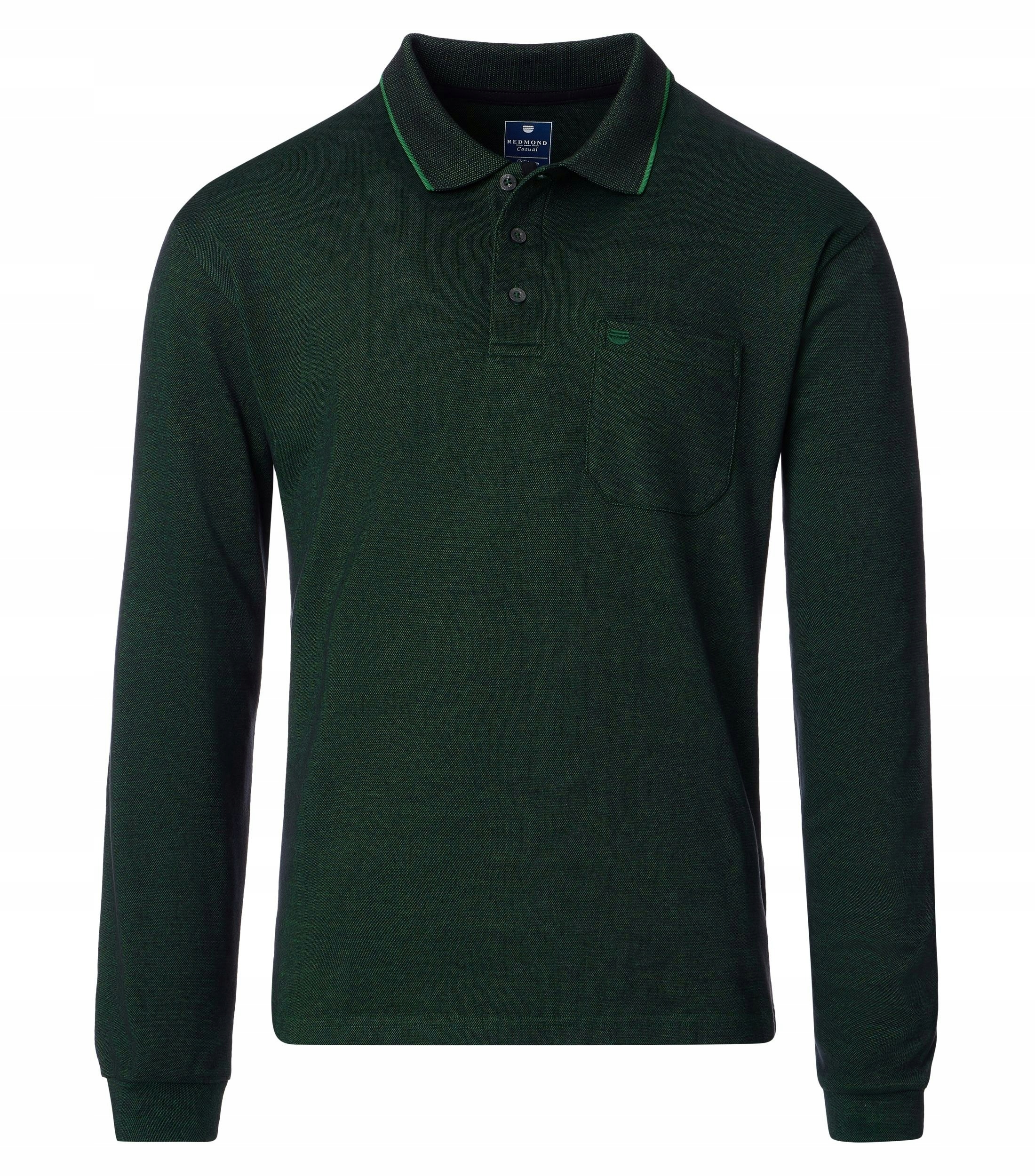 Redmond Velké Velikosti Polo Longsleeve Tričko Silné Masité 5XL obvod 154 cm