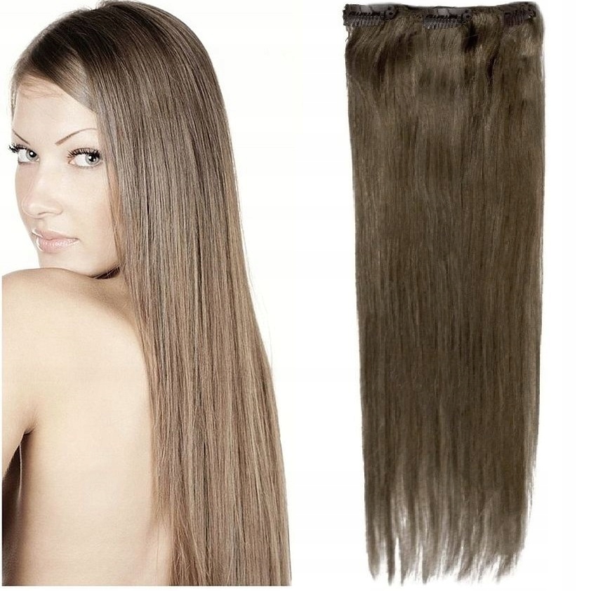 Clip-in Příčesek Do Vlasů Přírodní 40 CM Páska 3 Sponky přírodní blond 12