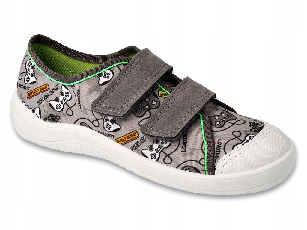 BEFADO 772y009 TENISÓWKI KAPCIE TRAMPKI CIAPCIE NA RZEPY SZARE (25-36) r.36 Rozmiar (new) 36