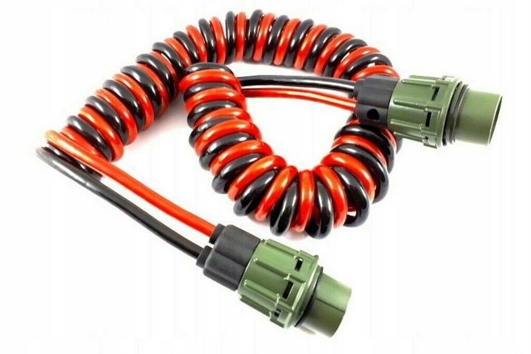 E4220F40 - НАТО СПІРАЛЬНИЙ КАБЕЛЬ 4 М ШТЕКЕР 2PIN