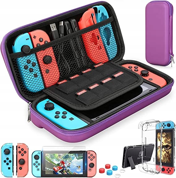 HEYSTOP pokrowiec etui nintendo switch fioletowy