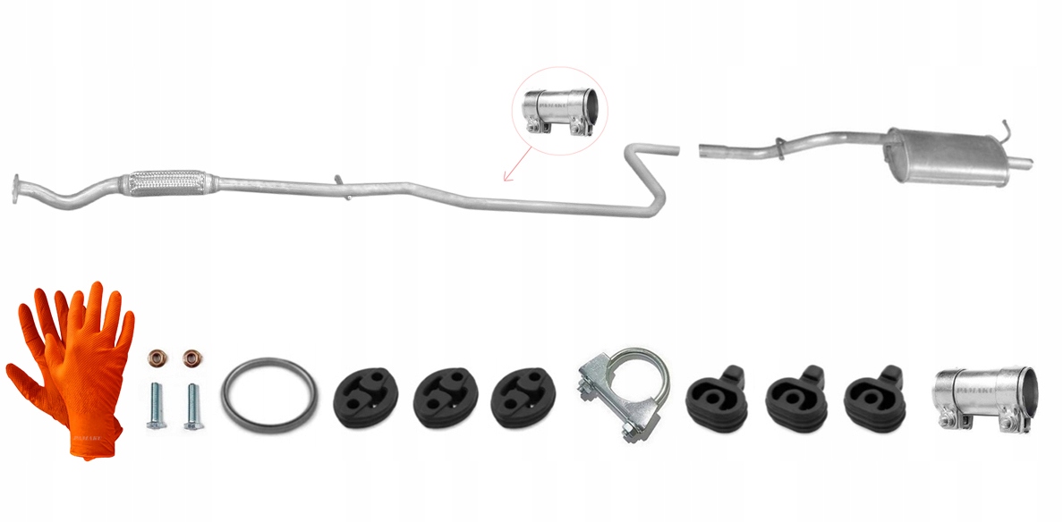 Ford Ka 1.3 37-44 kW (2000-10/2002) Trubka Tlumič