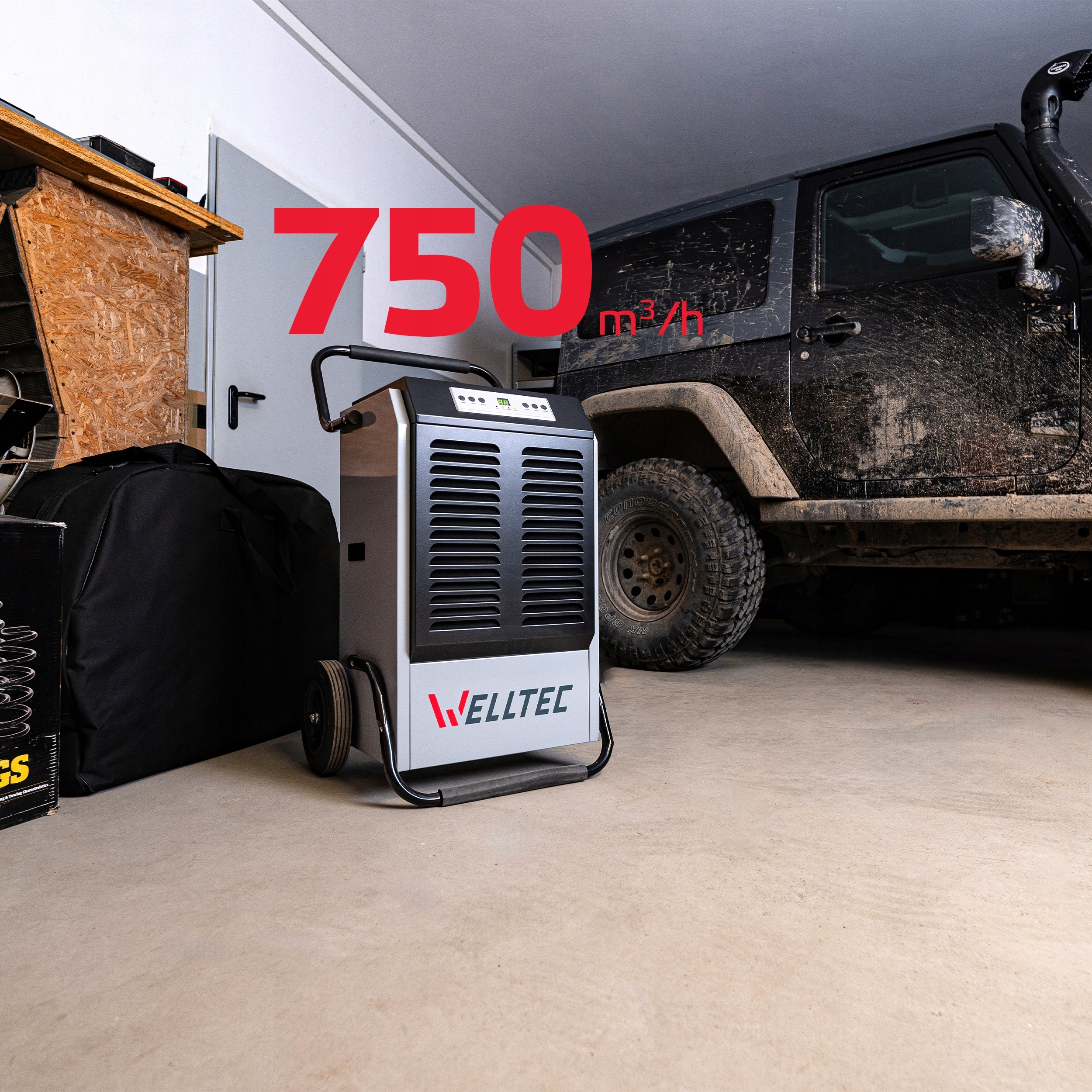 BUDOWLANY OSUSZACZ POWIETRZA WELLTEC DHX70 | PRZEMYSŁOWY | 70l/24h | POMPKA Marka Welltec