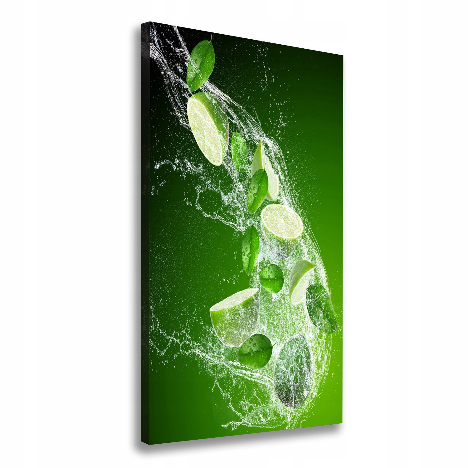 

Nowoczesny obraz canvas na ramie Limonki 60x120 cm