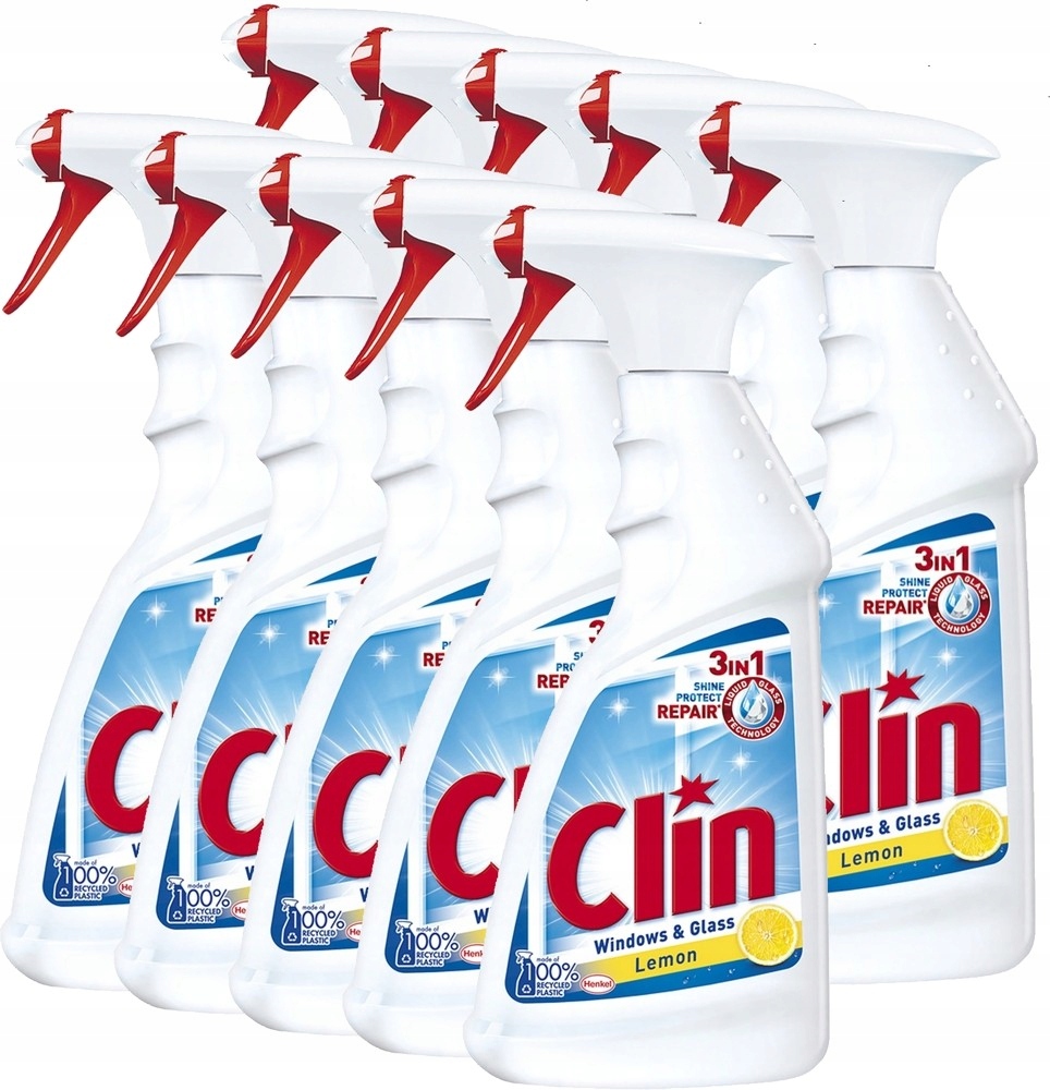 

Clin Lemon płyn do mycia szyb x 10szt