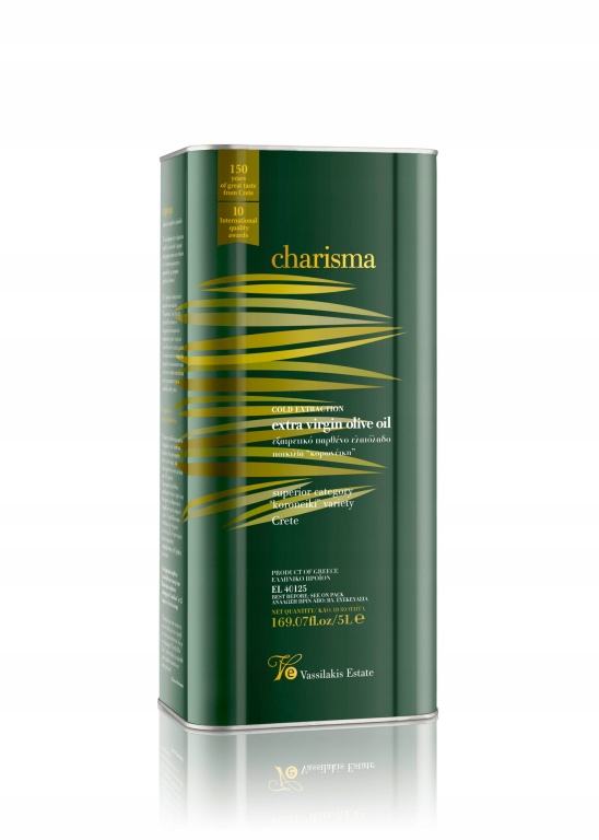 Levně Extra panenský olej Charisma 5 l Koroneiki z Kréty – Řecká prémiová kvalita
