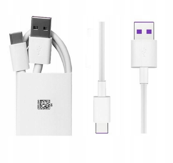 Kabel Huawei AP71 Super FAST Charge USB-C TYP C 5A Kolor biały