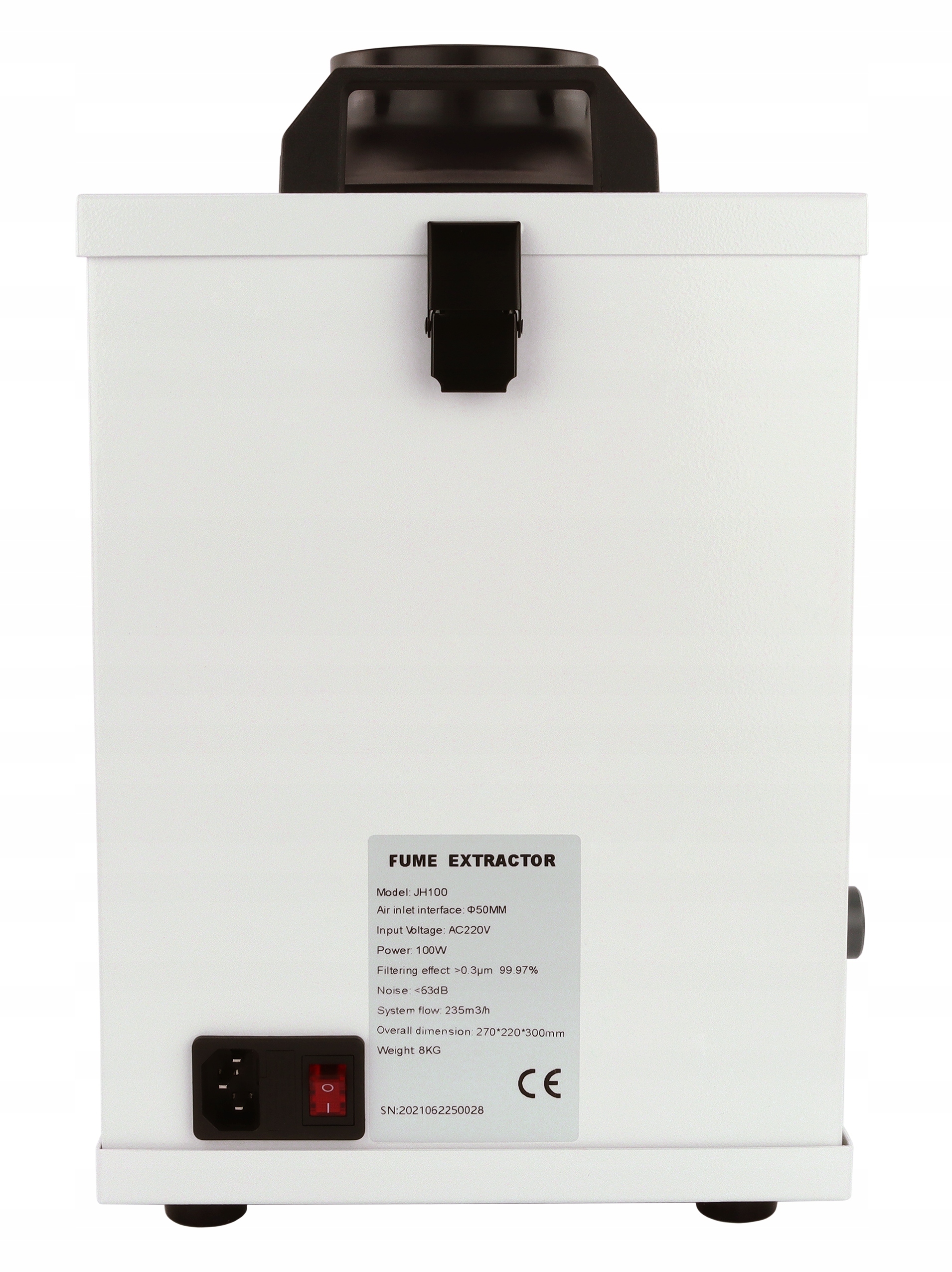 POCHŁANIACZ OPARÓW POCHŁANIACZ DYMU TOKSYN JH100 100W 235m3/h SERWIS 99.97% EAN (GTIN) 6949639121653