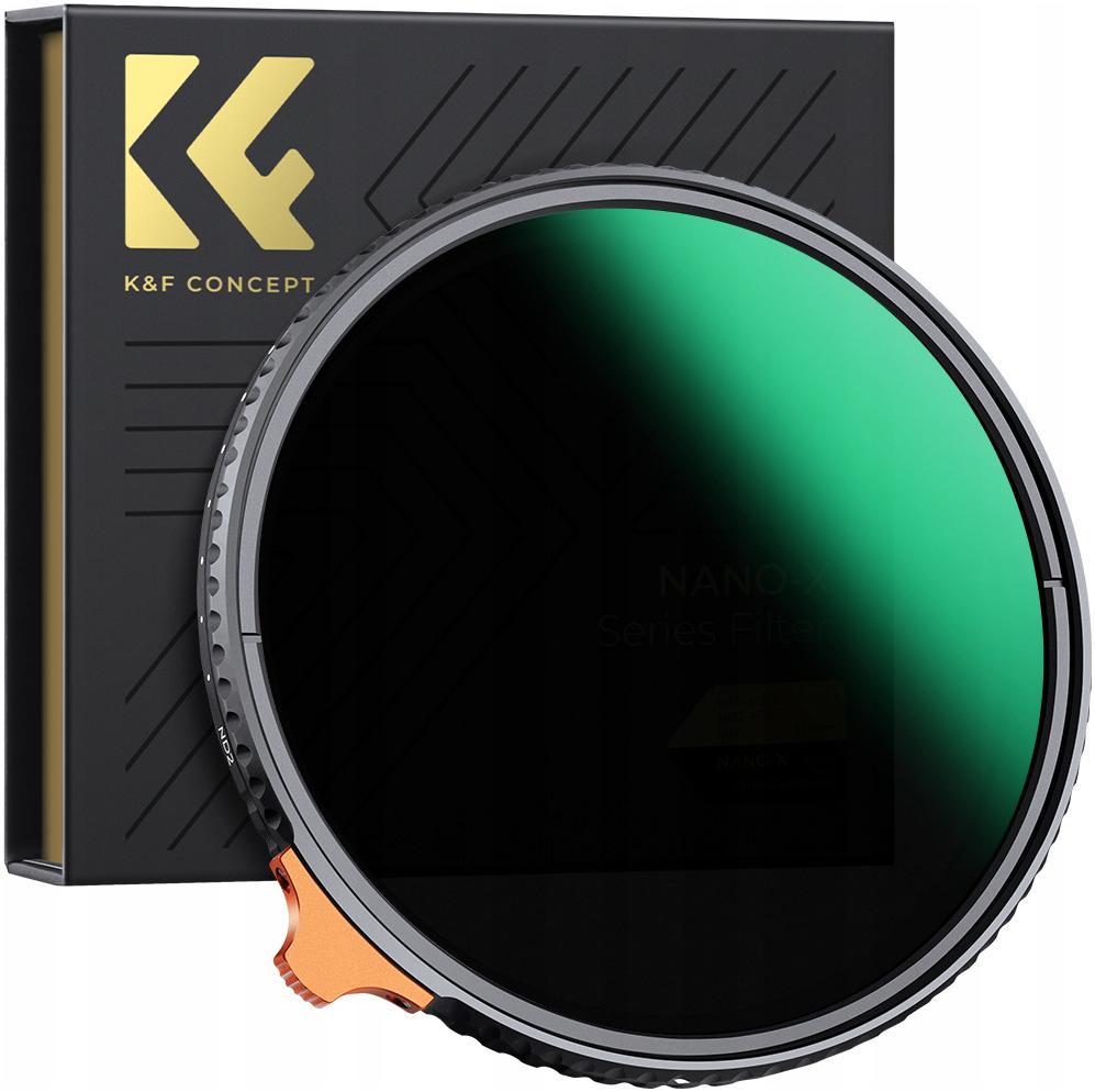 Filtr szary K&F Concept Fader ND2-ND400 Nano-X 8k 77mm