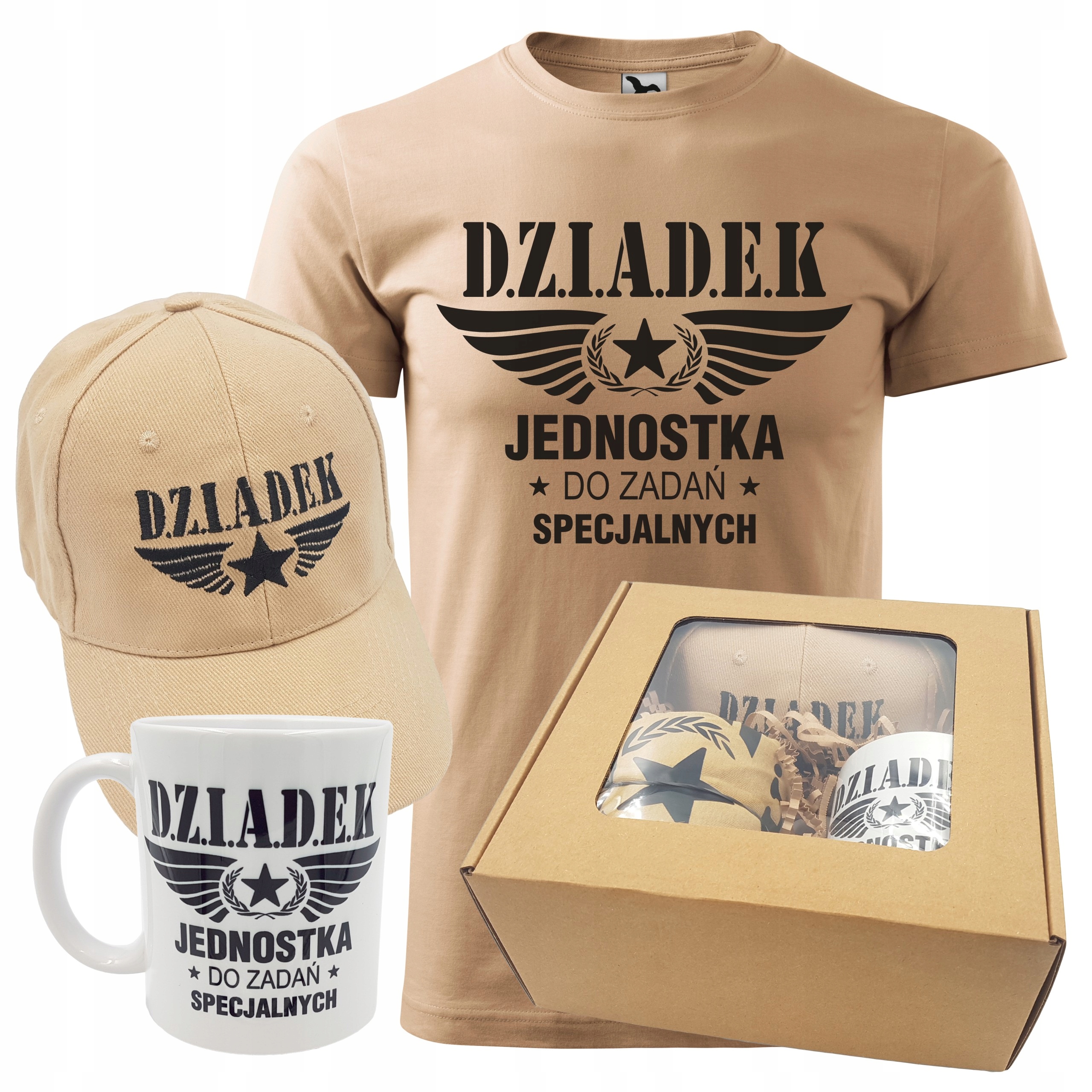 

Dla dziadka wyjątkowy zestaw koszulka kubek czapka