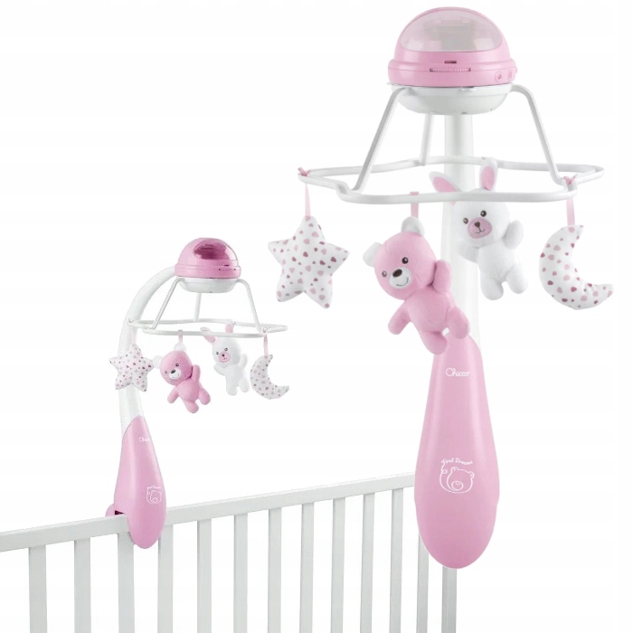 CHICCO FIRST DREAMS KARUZELA RAINBOW 3W1 RÓŻOWA