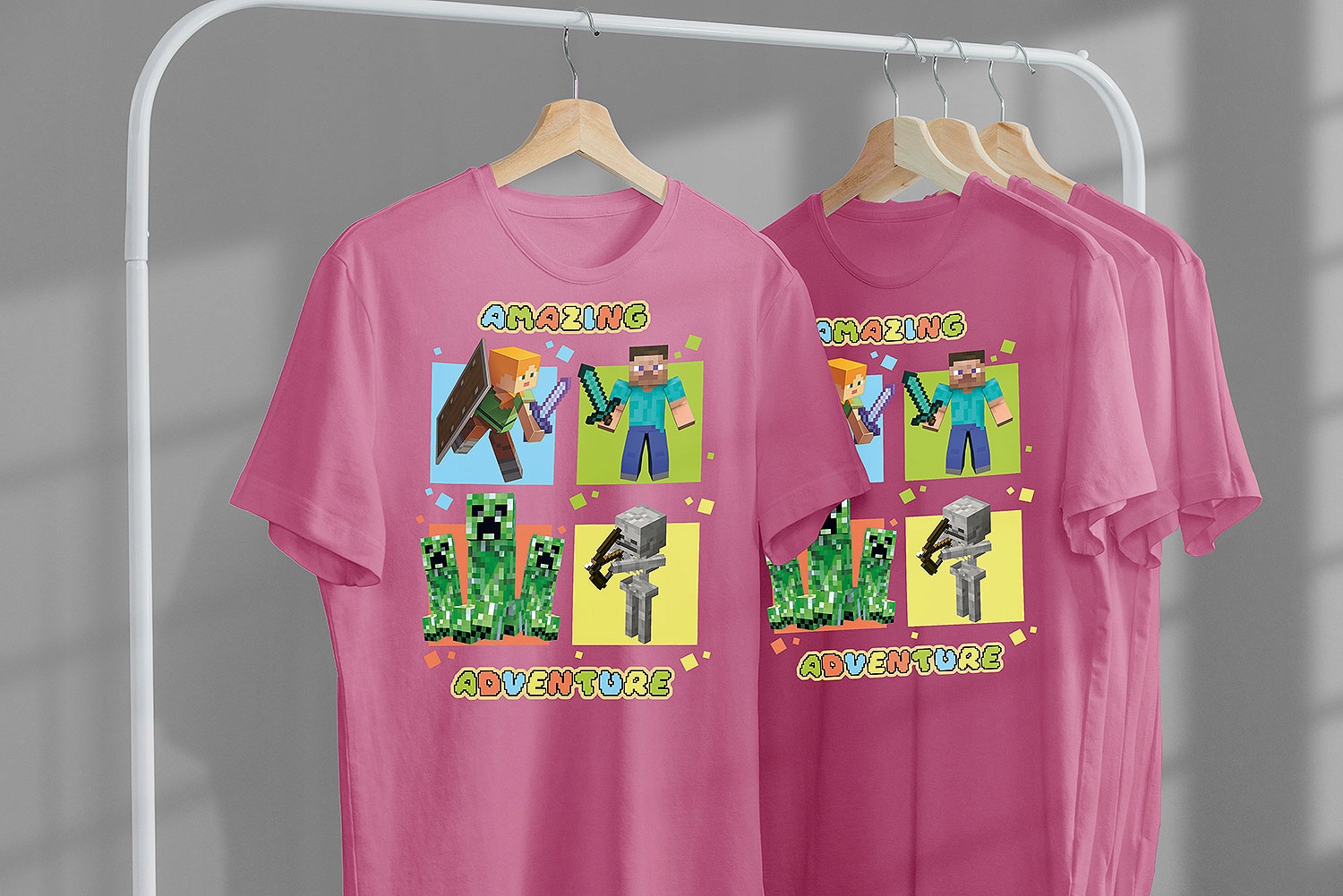 KOSZULKA DZIECIĘCA T-SHIRT DLA DZIECKA MINECRAFT 116 PREZENT JAKOŚĆ Stan opakowania oryginalne