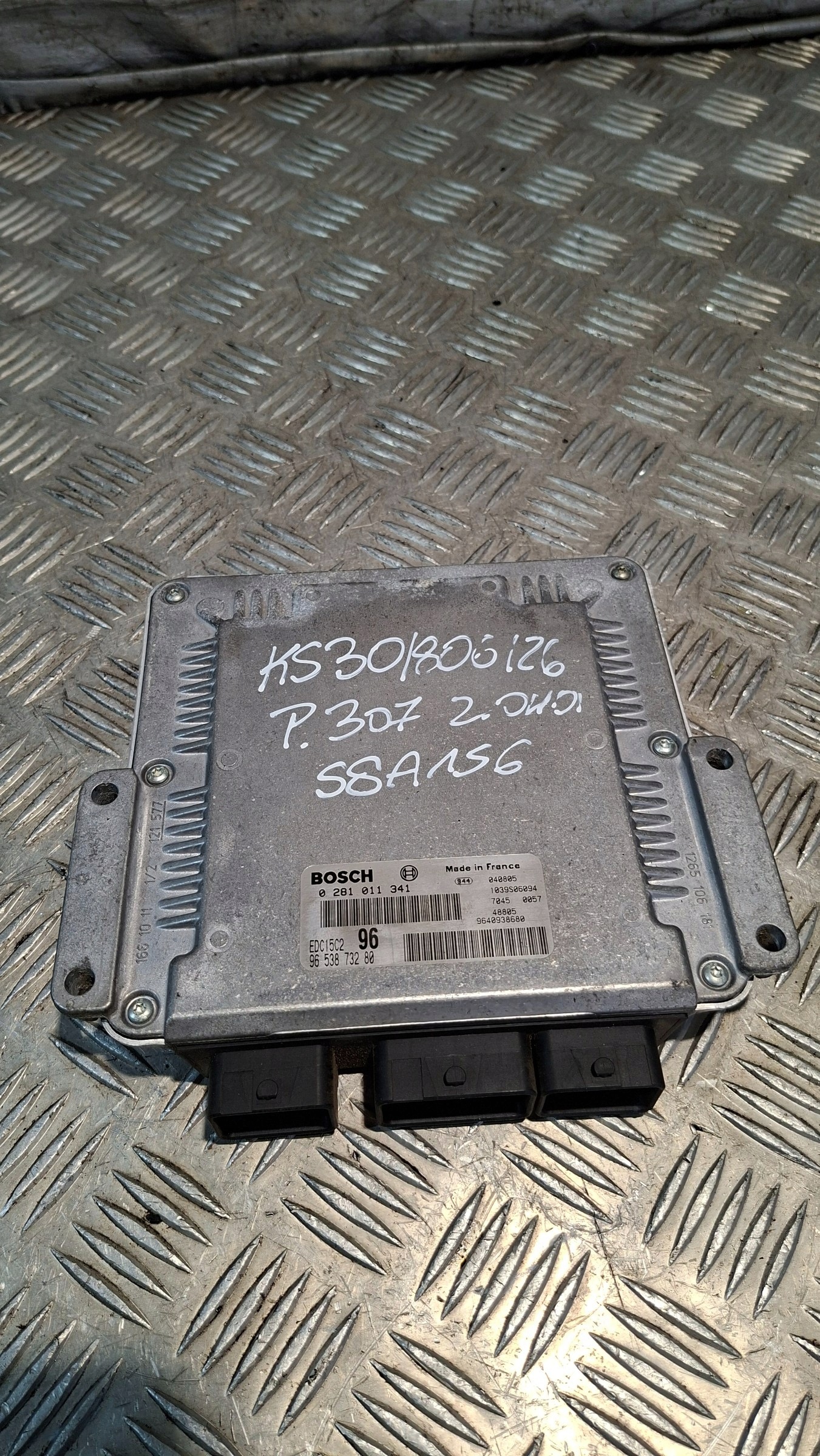 control unit of the engine PEUGEOT 307 2.0HDI