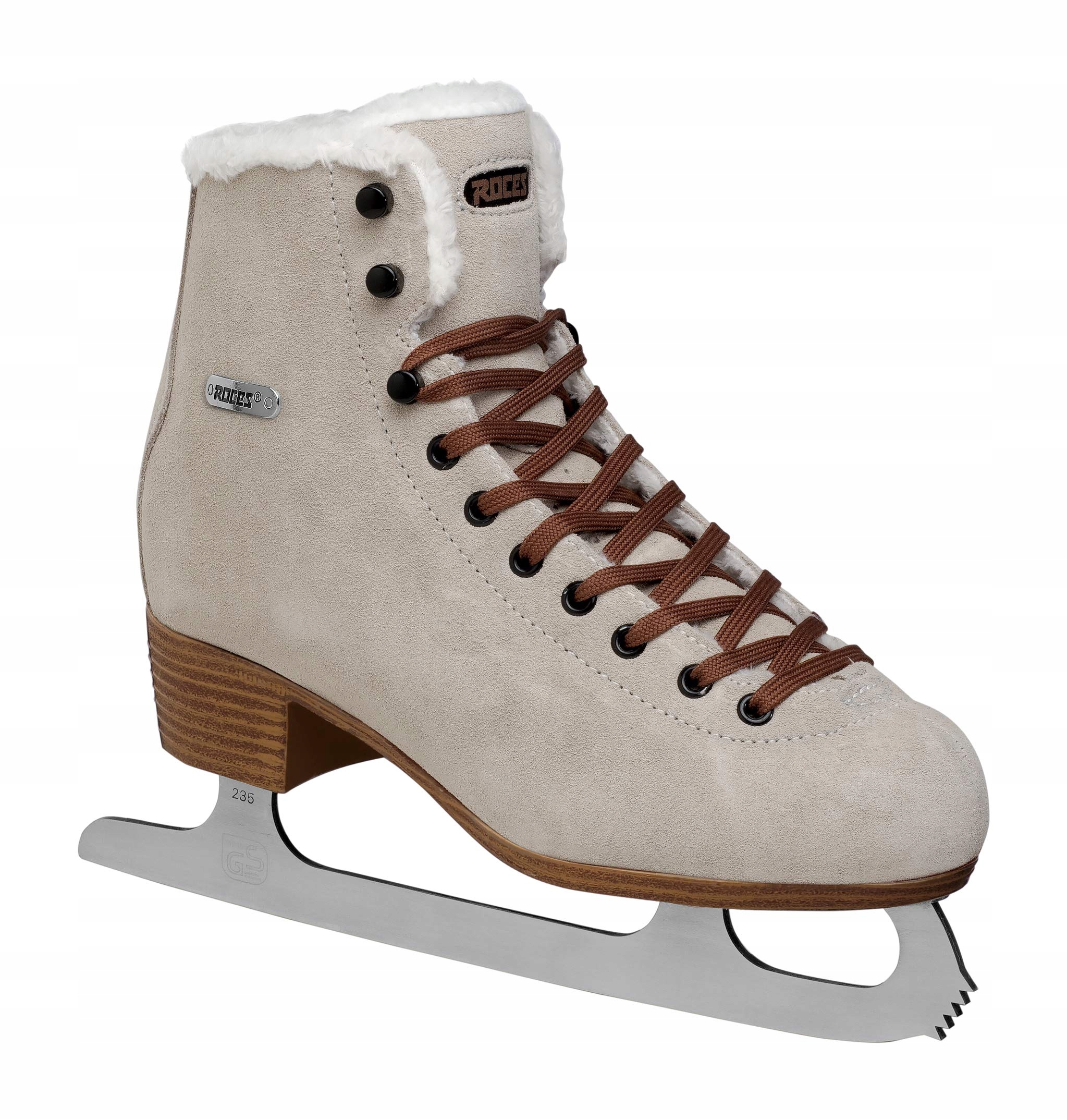 Łyżwy Roces Suede Eco-fur Damskie Brązowe Rozmiar 39 Eu