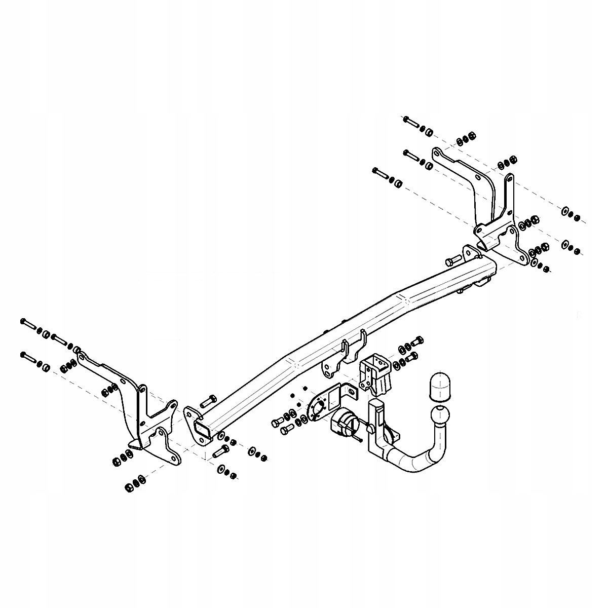 Hak holowniczy Wypinany do Peugeot 308 2 II HTB 13-21 MODUŁ 13 PIN GRATIS Producent Steinhof