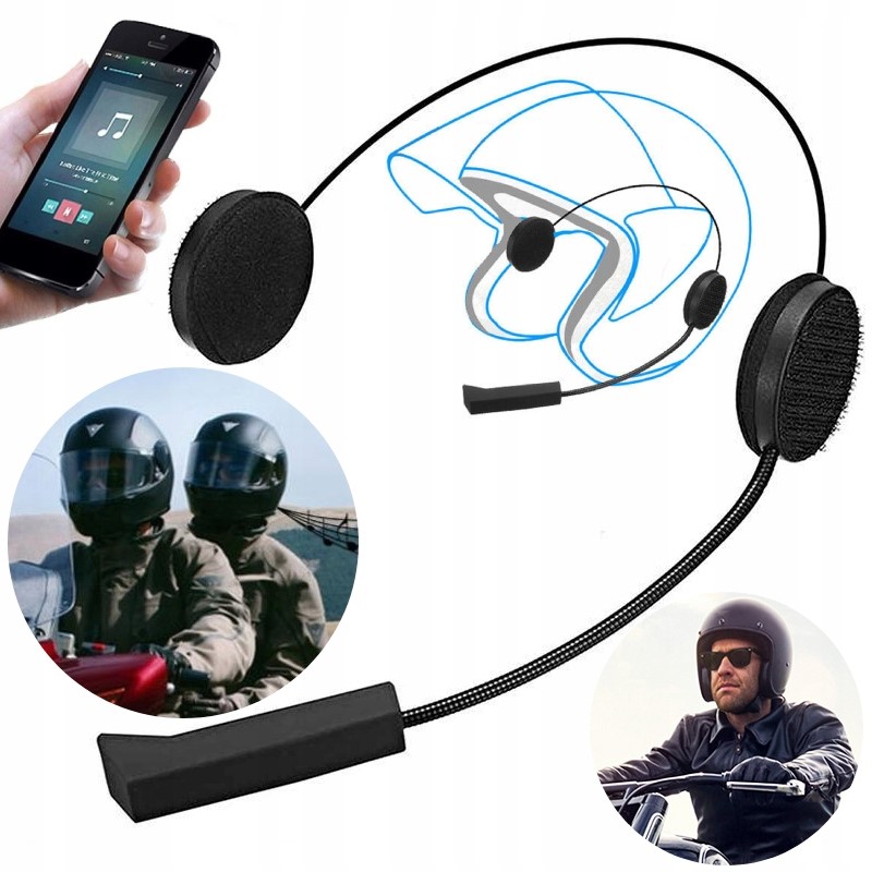 Interkom L1M Słuchawki Bt Bluetooth Na Kask Motocykl Rower Do Rozmów Muzyki