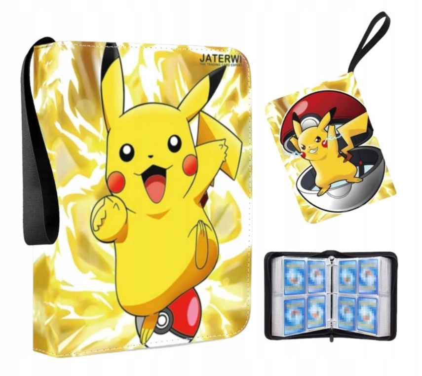 Album Na 400 Kart Pokemonów 10 Naklejek Pokemon Uchwyt Z Suwakiem