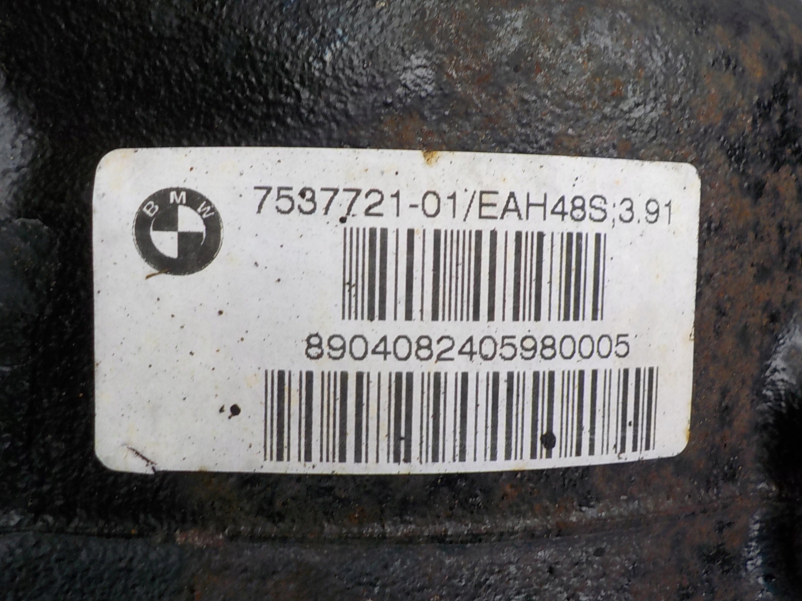 BMW X3 (E83) diff differential differential 7537721-01 3.91