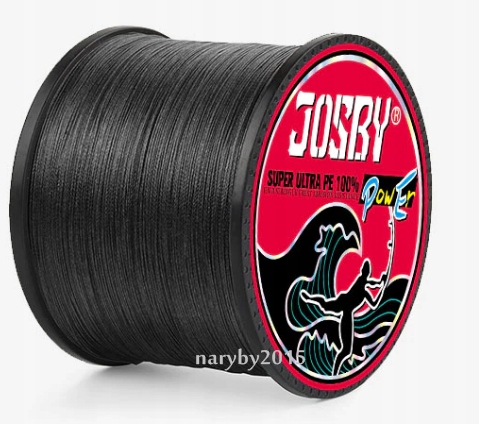 Plecionka Josby X8 1000m 0,37 mm czarna 8 splotowa na suma