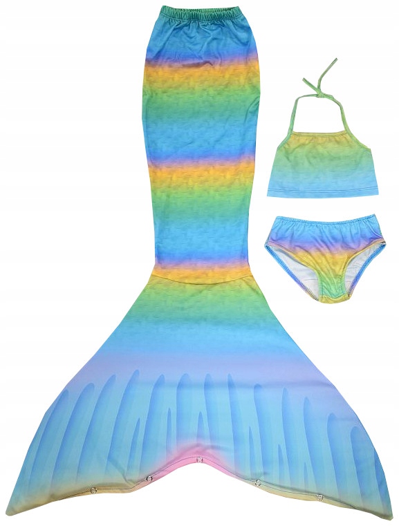 

Dwuczęściowy strój kąpielowy syreny ogon 3/4 H503M