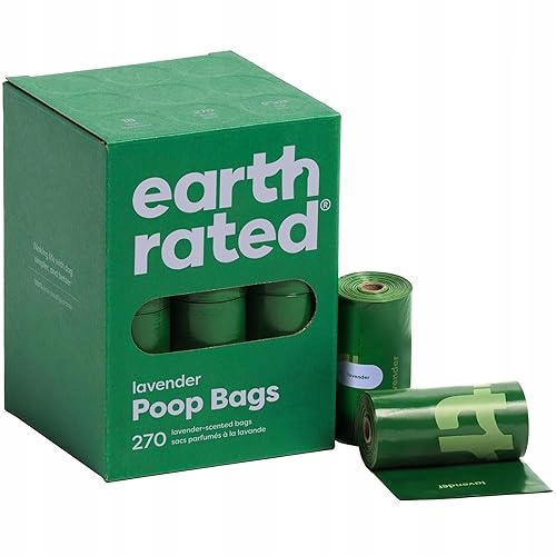 Earth Rated Sáčky Na Psí Exkrementy 270 Ks Vzduchotěsné, Silné, Levandule