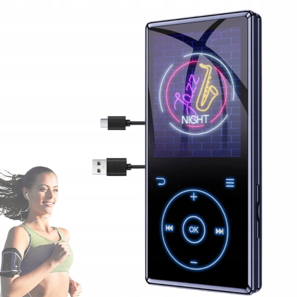 MP3 Přehrávač Bluetooth Rádio Diktafon Fm Redukce 16 Gb Sada