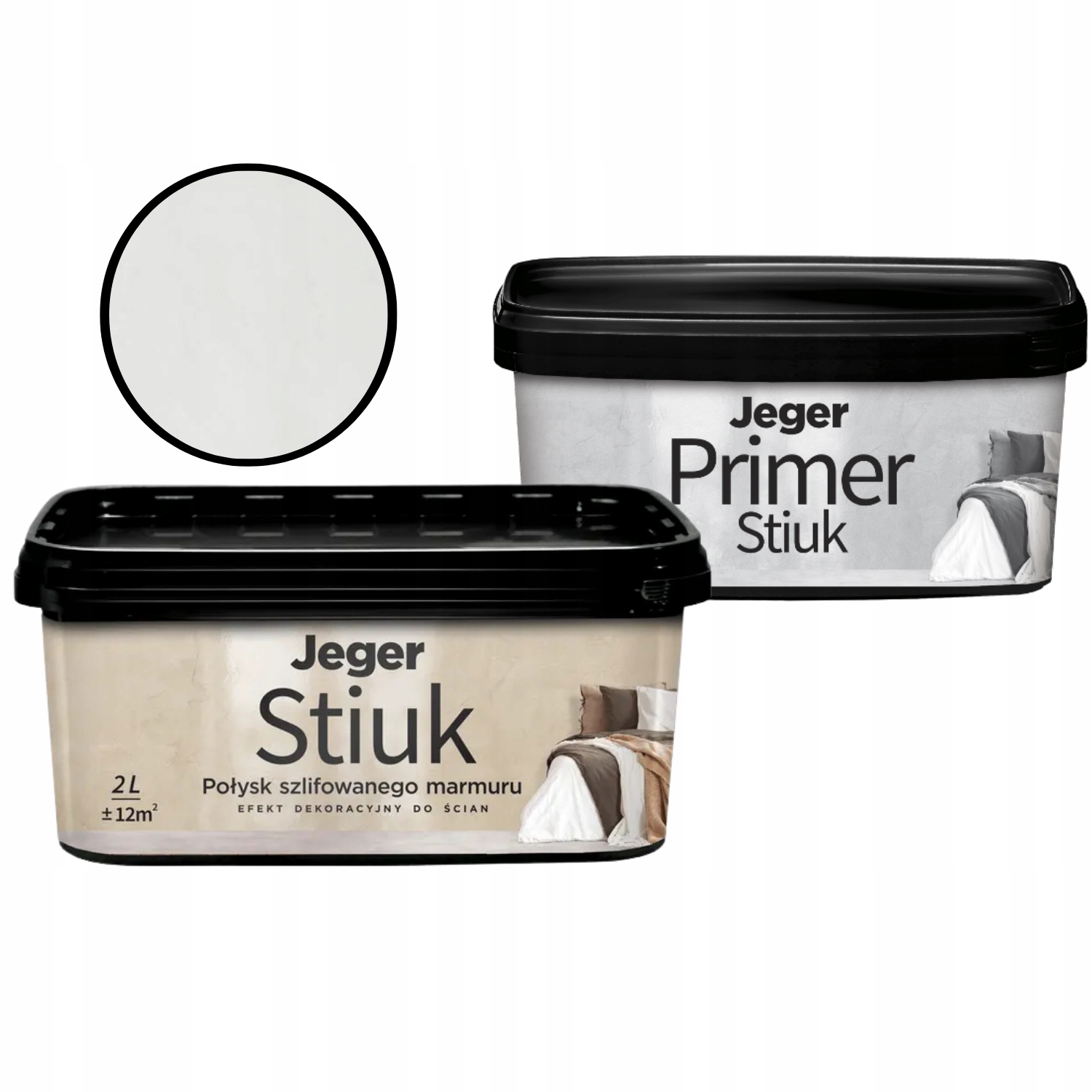 Dekorativní sada Mramorový efekt Stiuk Alabaster 2L Primer Sriuk 1L