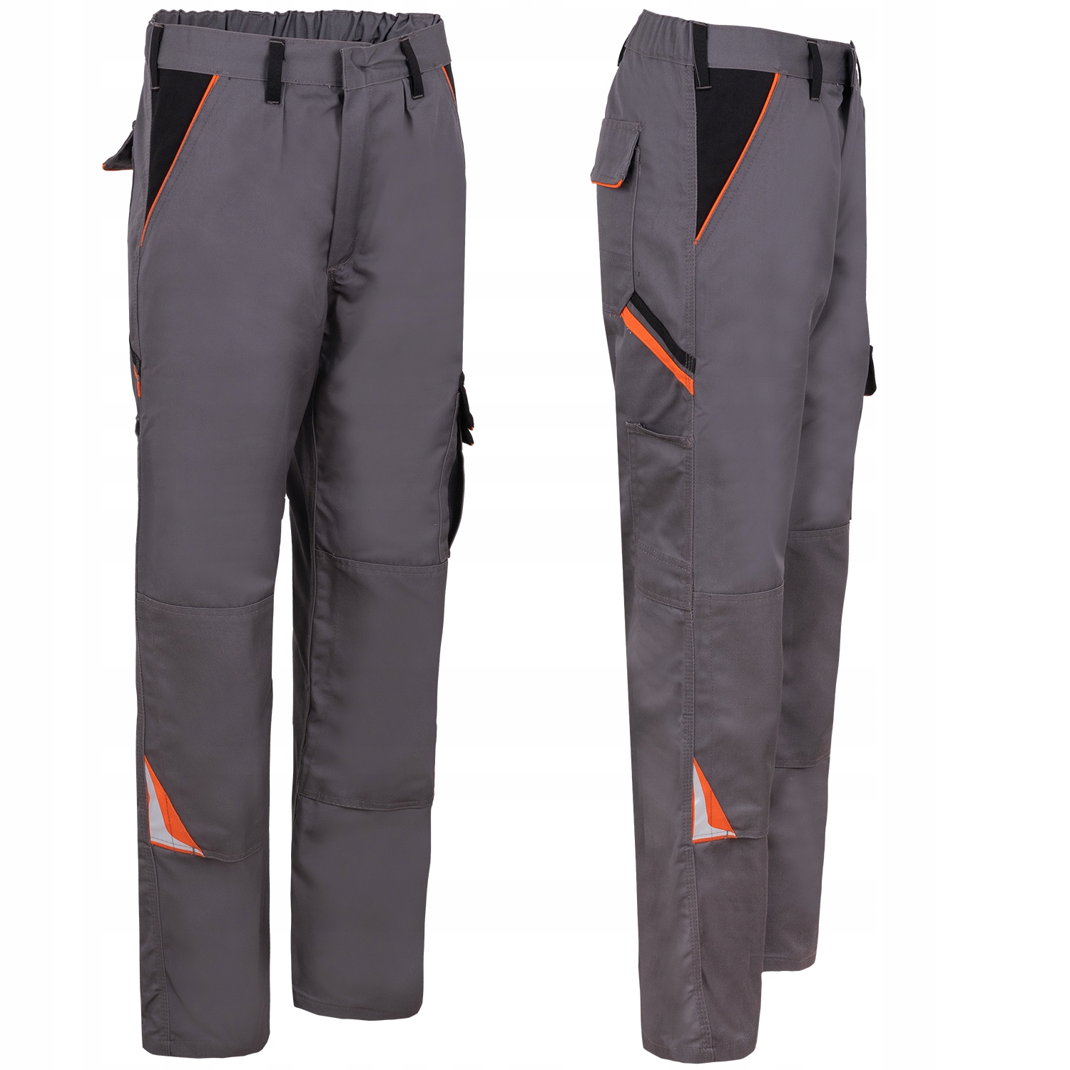 SPODNIE ROBOCZE OCHRONNE MONTERSKIE DO PASA BHP 54 Model Spodnie robocze męskie do pasa Professional Grey