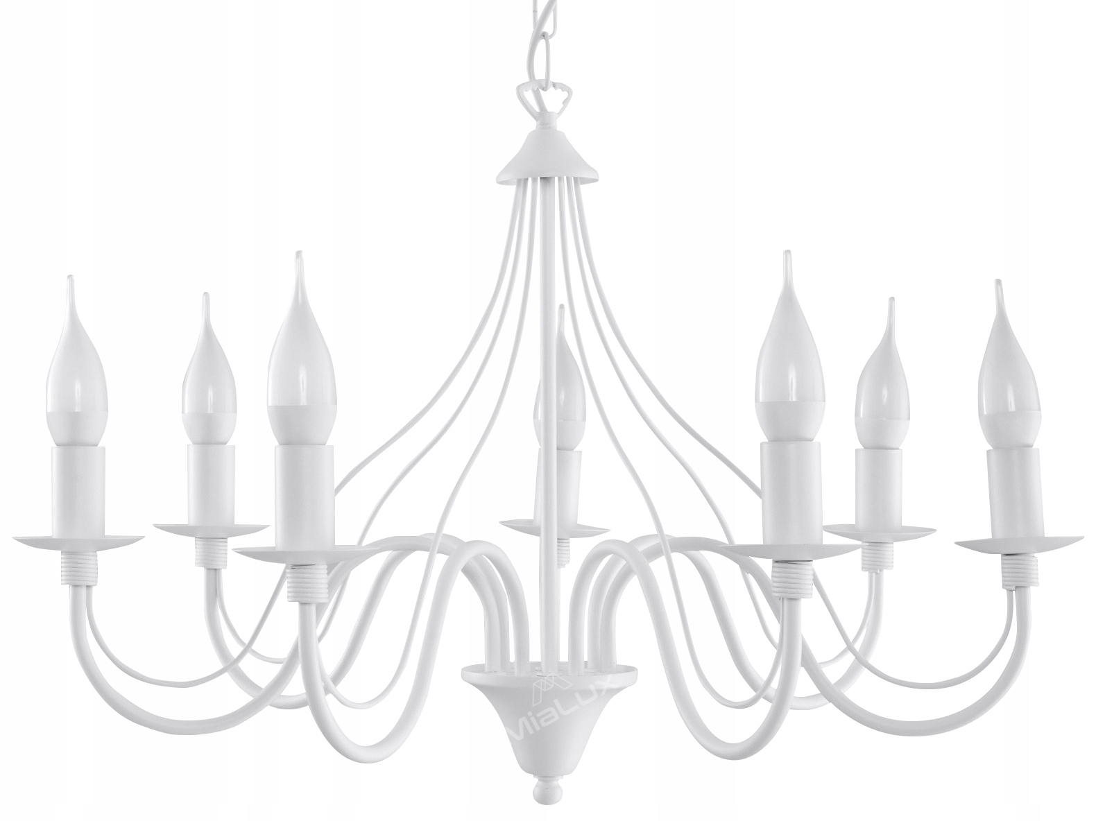 

Lampa Wisząca Verona Biała Żyrandol Sufitowy Led