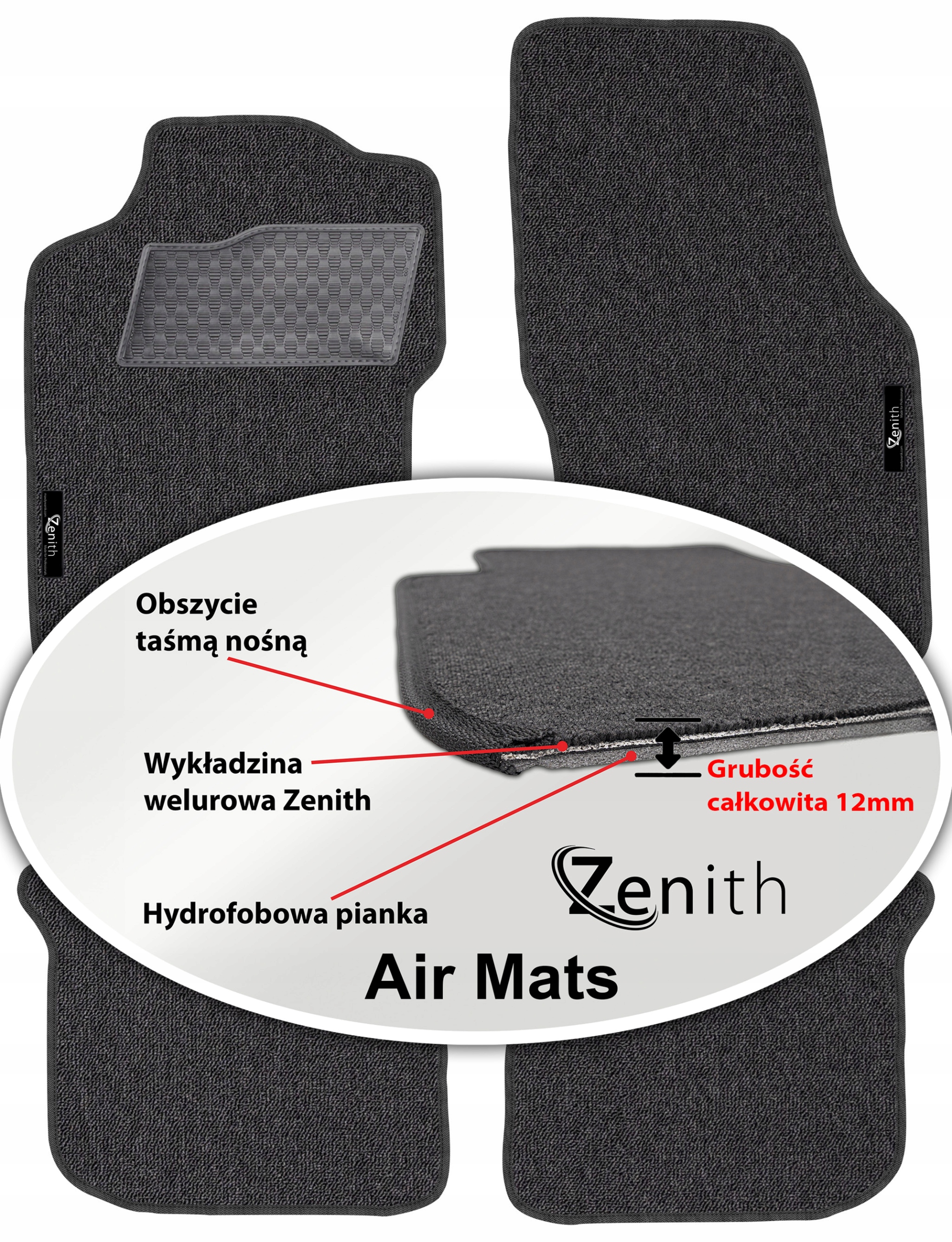Lancia Lybra 1999-2005 Velúrové koberčeky do auta Zenith Air Mats