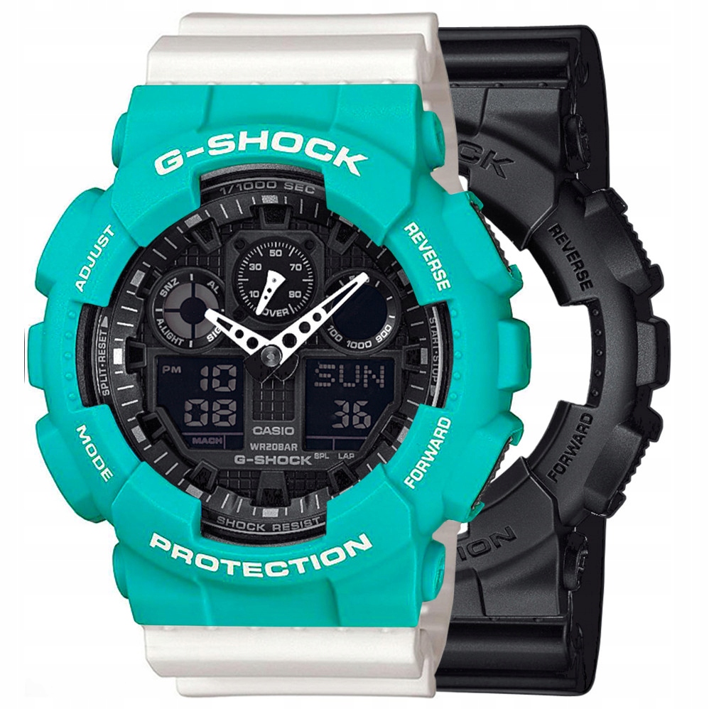 Sada G-shock GA-100-1A1ER Zelená Bílá