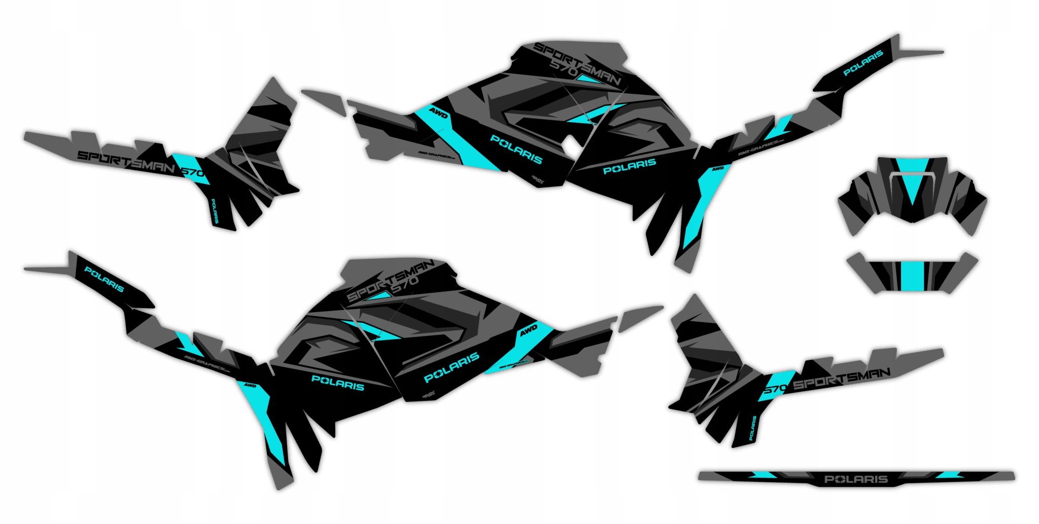 Dýha Samolepky Polaris Sportsman Touring 570 2025+ #2511411