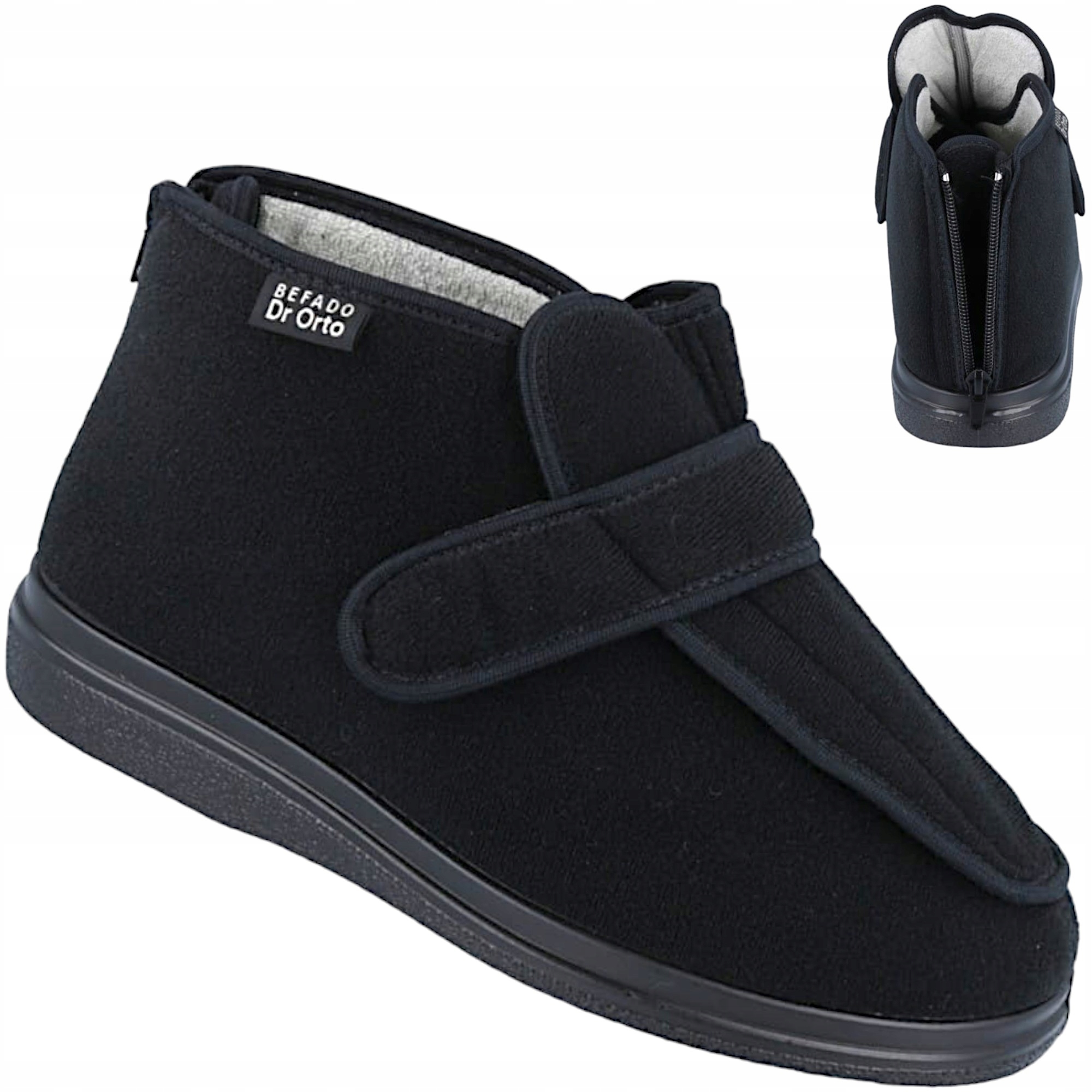Pánské Papuče pantofle Na Suchý Zip Široké Dr Orto 987M Zdravotní 44