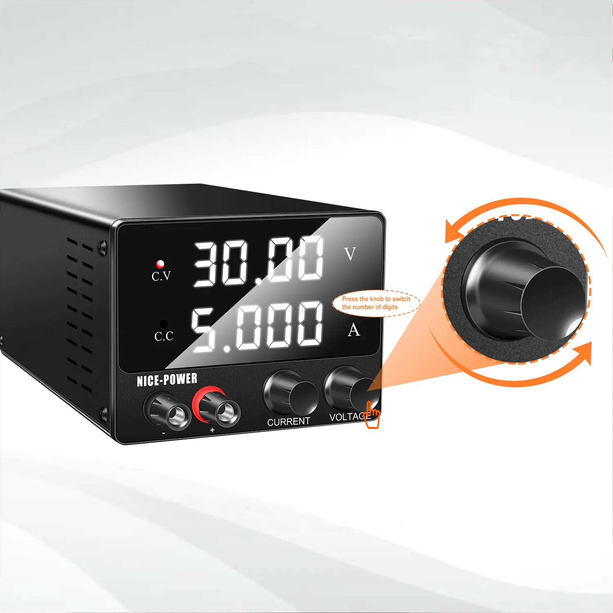 ZASILACZ LABORATORYJNY TECHREBAL SPS-F305 30V 5A PRECYZYJNY REGULOWANY Szerokość produktu 10 cm