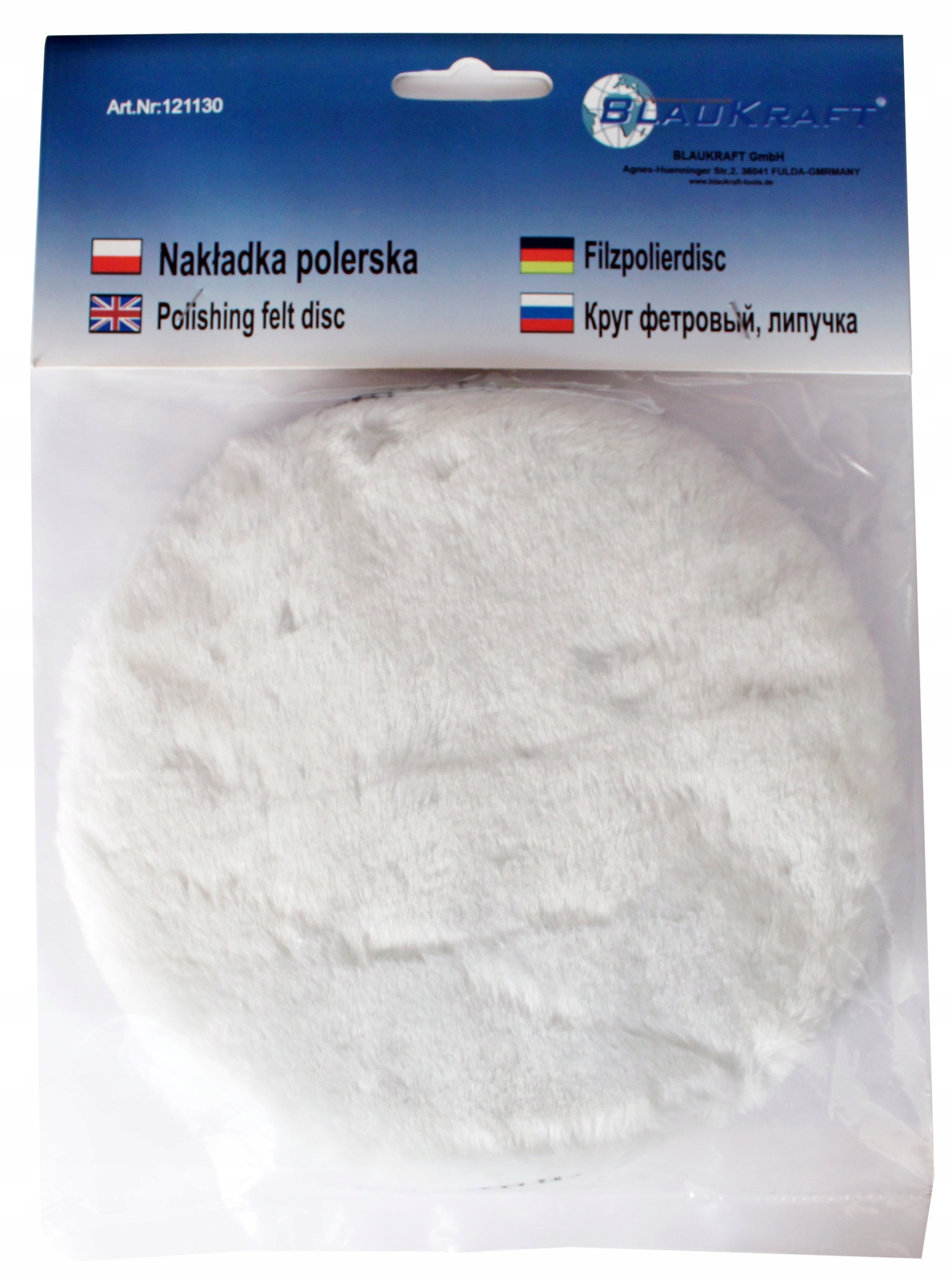 Nakładka Polerska 180 mm FILC NA RZEP BLAUKRAFT Kod producenta 121130