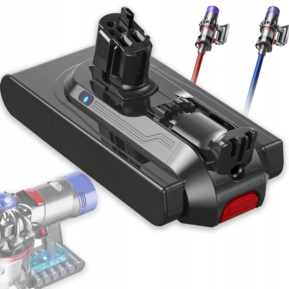Univerzální Akumulátor Pro Dyson V11 V15 SV15 SV16 SV22 3900 mAh