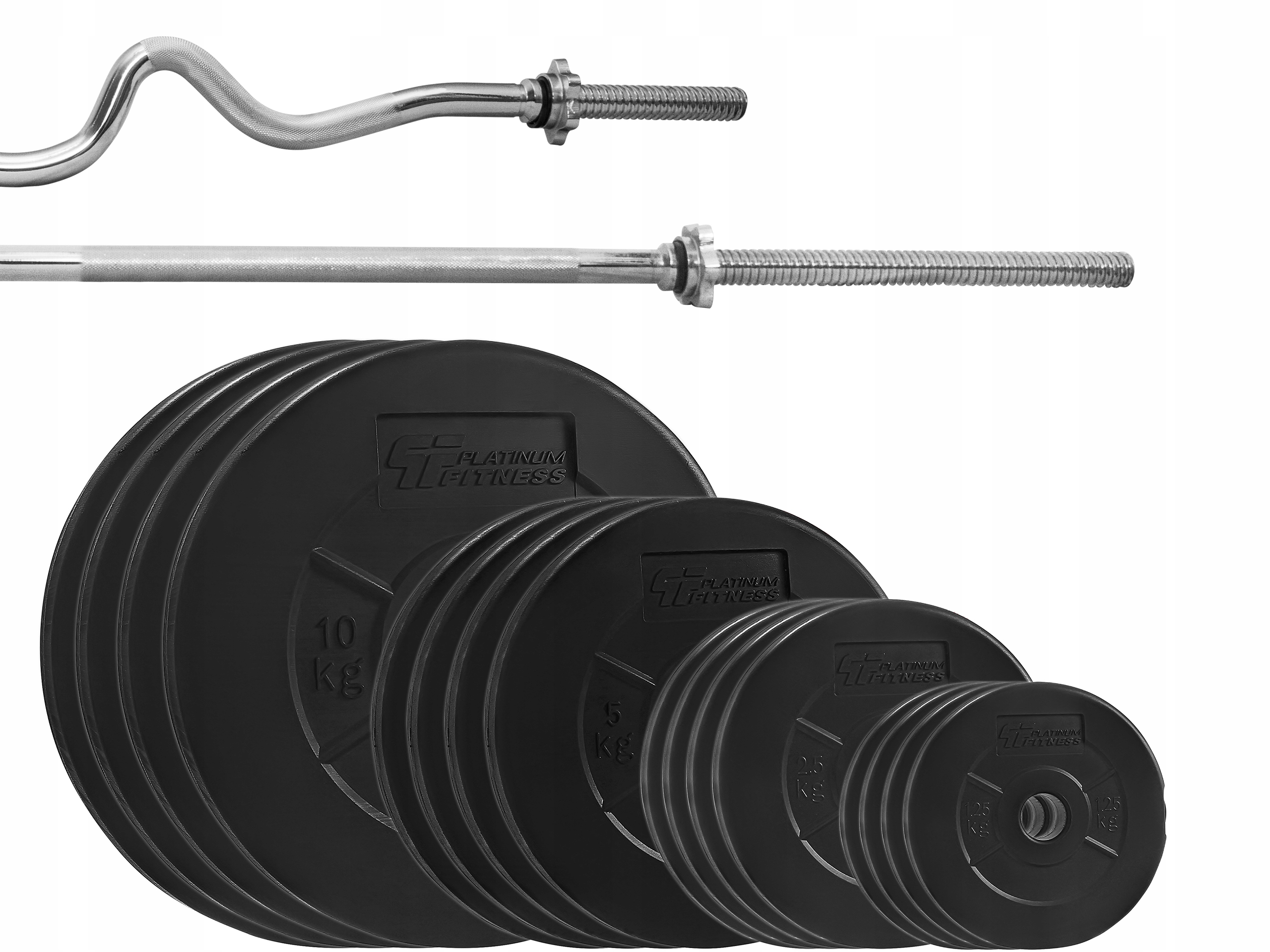 

Zestaw Obciążenie 96kg + 2 Gryfy