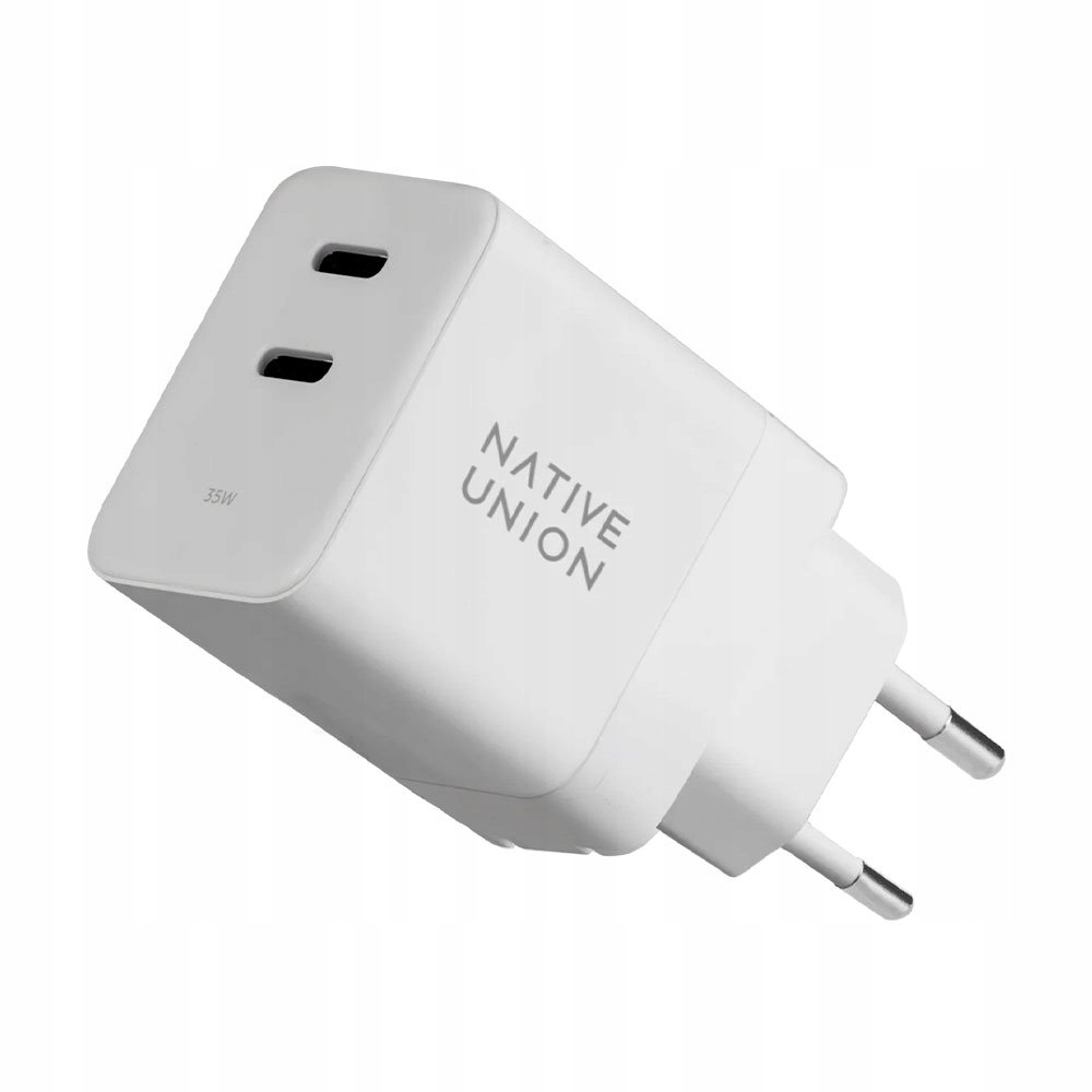 Native Union Fast GaN Dual Usb-c Pd 35W Wall Charger – White FAST-PD35…