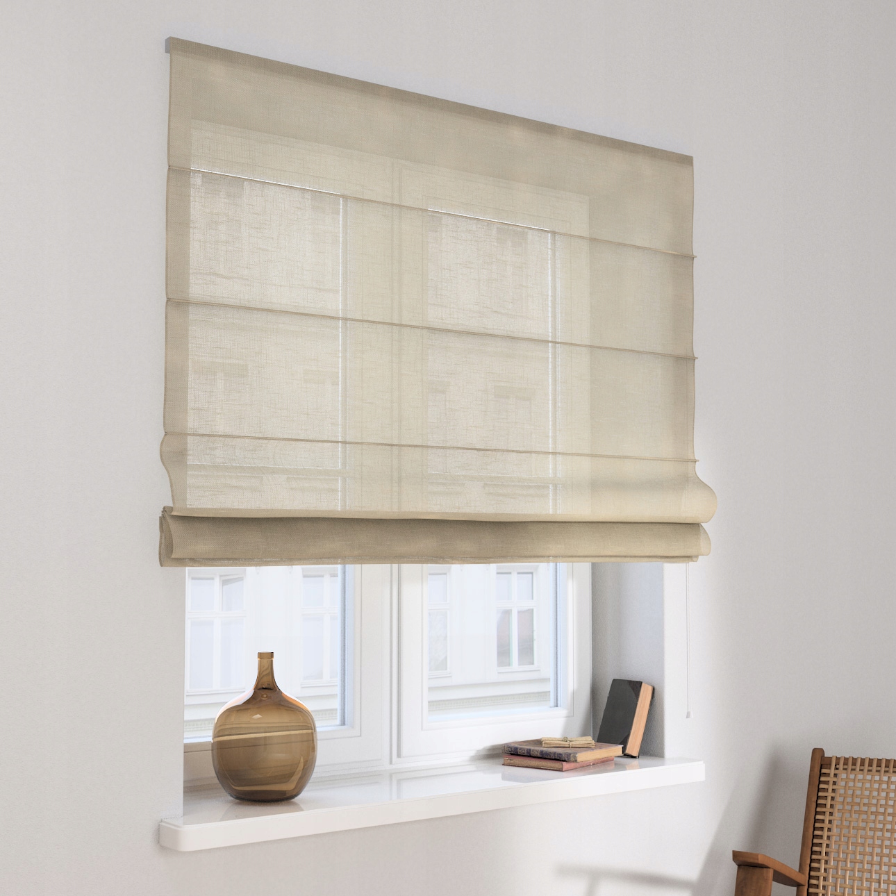 Hotová římská roleta Capri 110 x 150 cm bílá