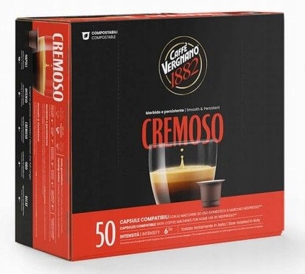 Caffe Vergnano Káva Kapsle Cremoso pro Nespresso 50 kusů