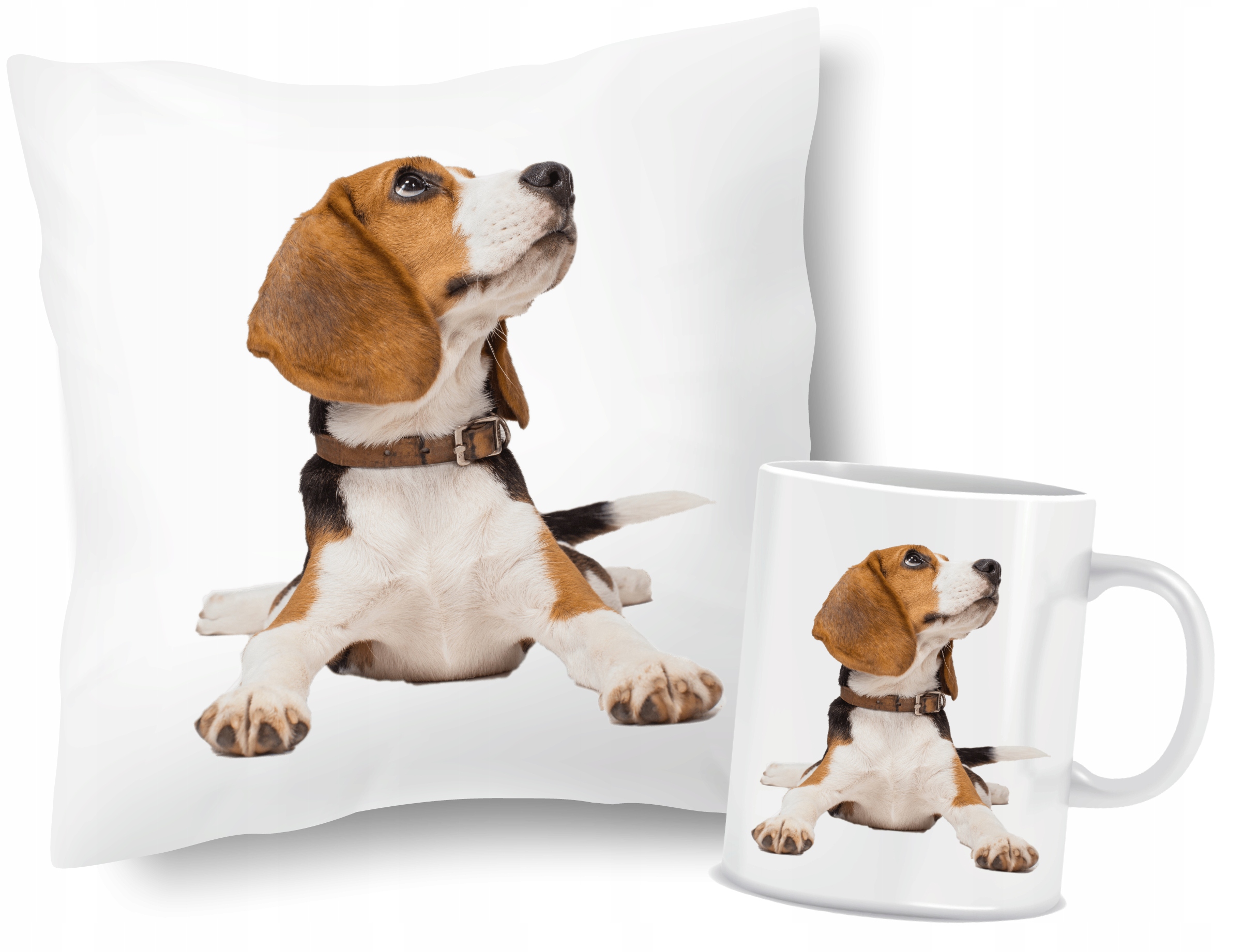 

Zestaw Poduszka Kubek Beagle