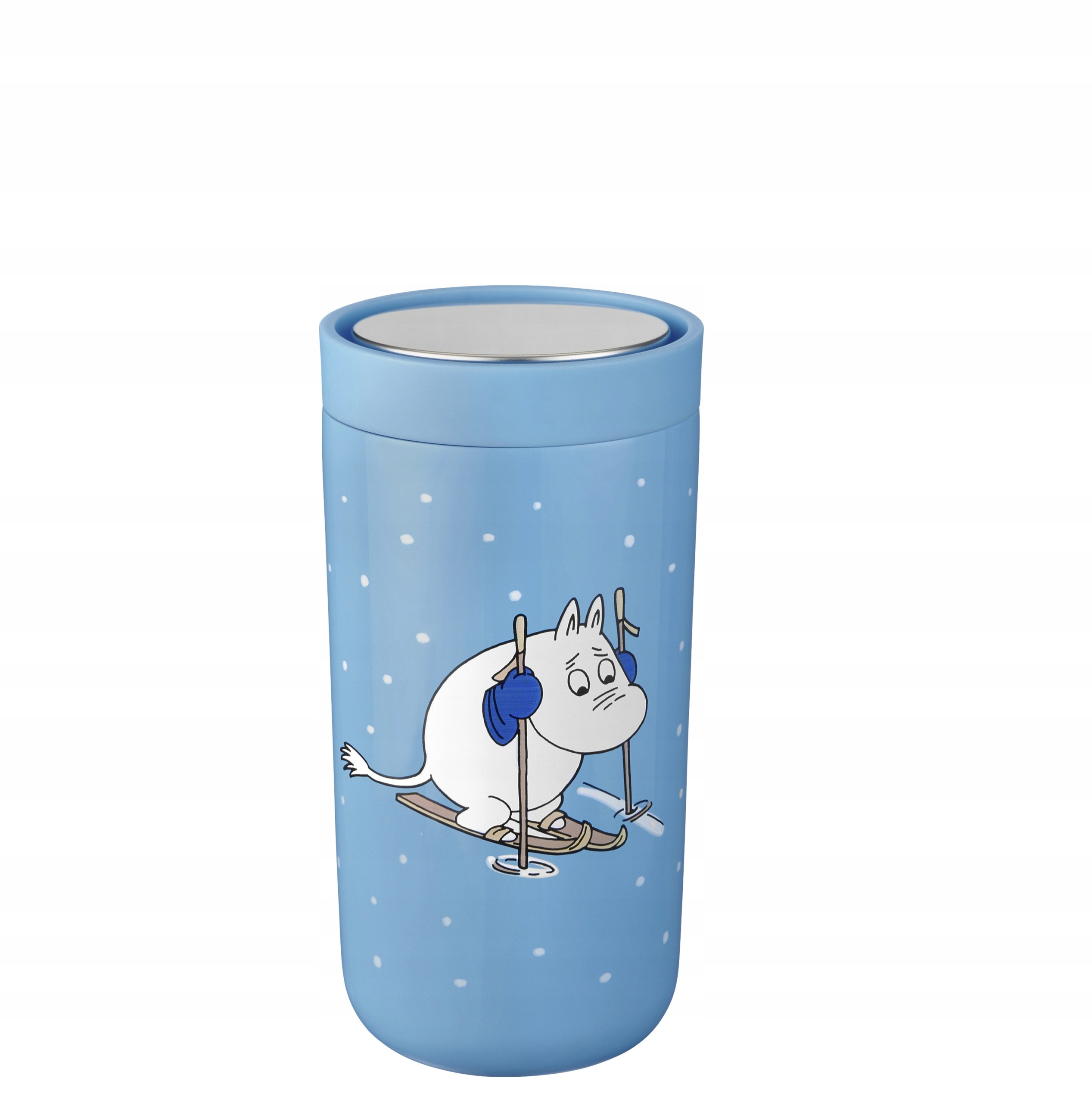 Termohrnek To- Go Mumínci Skiing, 200 ml, Stelton
