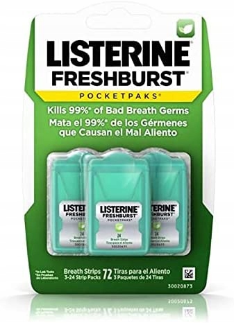 

Listki odświeżające Listerine Freshburst 72 listki