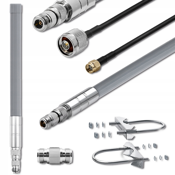 Všesměrová anténa LoRa 5.8 dBi 868 MHz Venkovní IP67 Kabel 3 m Sada